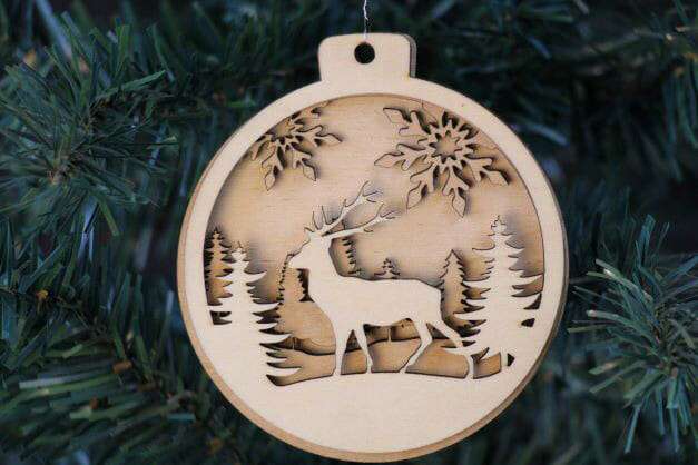 StagWoodlandWonderlandOrnament Dragonfly Wood Arts dragonfly wood arts