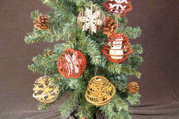 SeasonalSpiralOrnamentsProductImage Dragonfly Wood Arts dragonfly wood arts