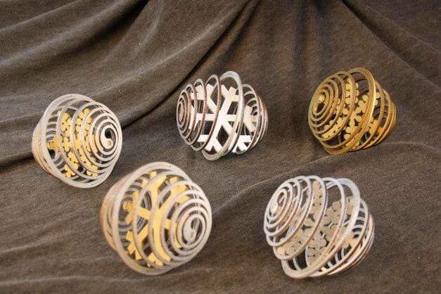 SetOfSeasonalSpiralOrnaments Dragonfly Wood Arts dragonfly wood arts